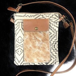 New✨ MYRA BAG Canvass & Leather Crossbody Bag
